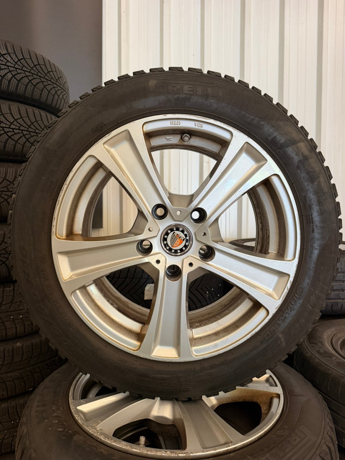 ‼️‼️BMW 1 serie LM velgen met pirelli winterbanden, Auto-onderdelen, Ophalen, Gebruikt, 16 inch, Banden en Velgen