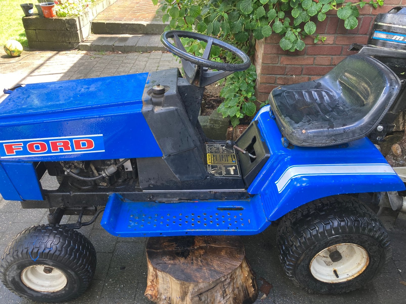 Tuin trekker, Ophalen, Gebruikt