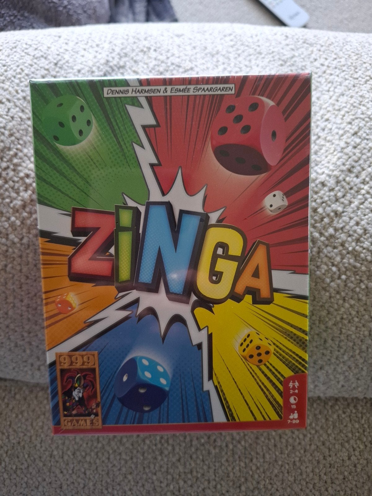 Zinga dobbelspel - 999 Games, Een of twee spelers, Ophalen, Nieuw, 999 Games