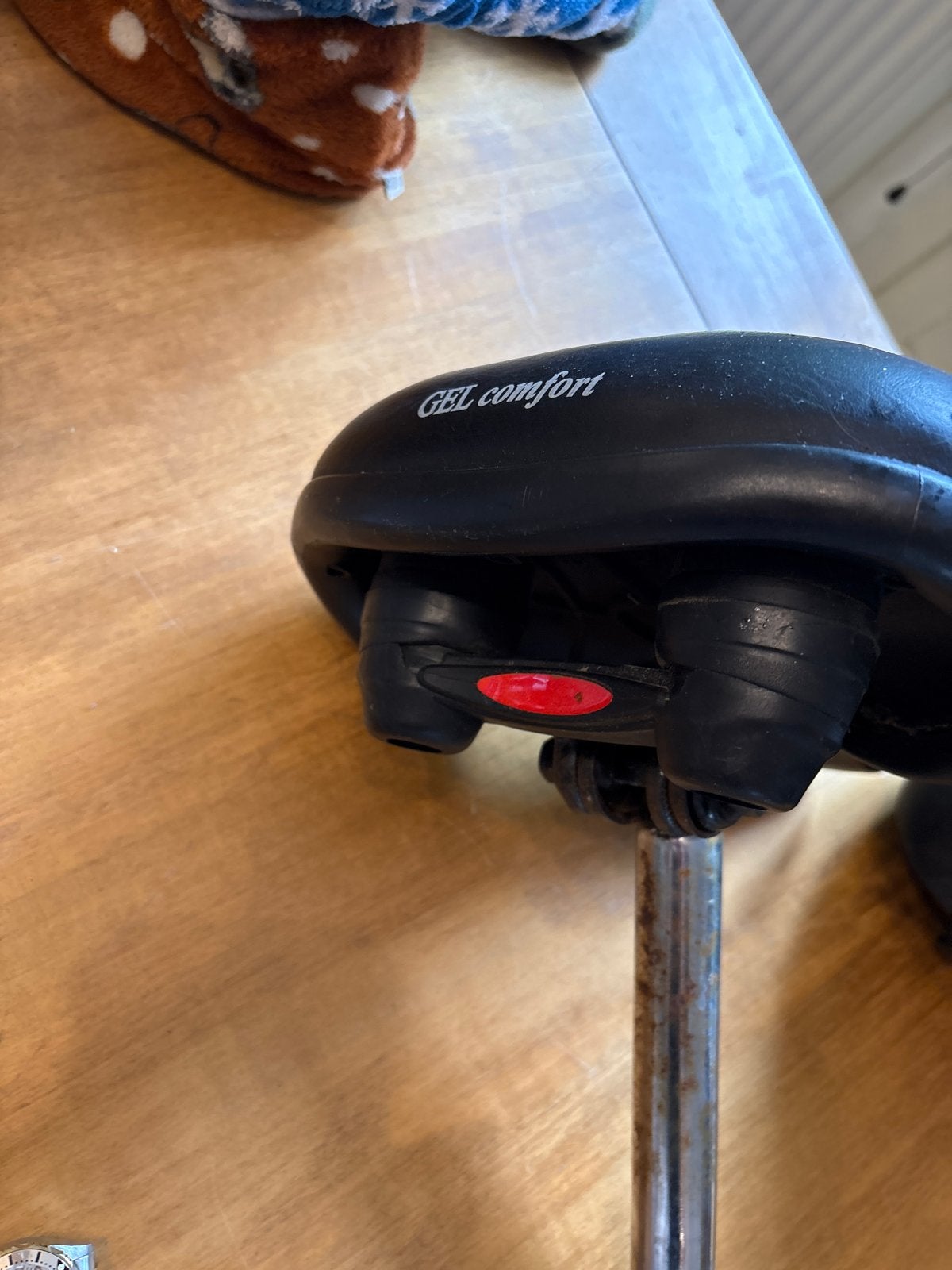 GEL Comfort fietszadel met vering, Gebruikt, Kunststof, Ophalen of Verzenden, Zadel