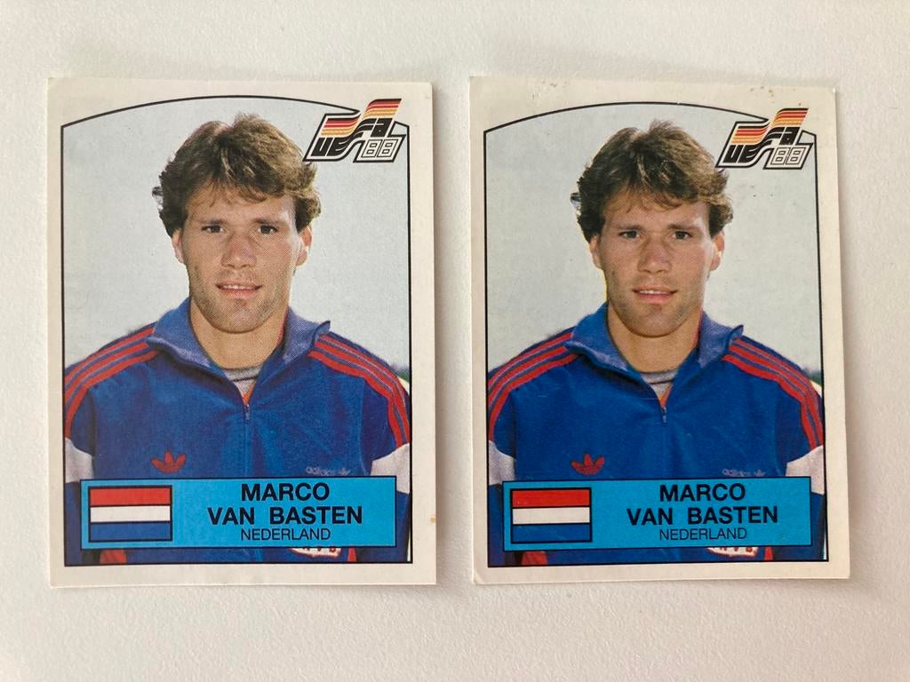 Panini Euro 88 - #230 Marco van Basten 2X, Ophalen of Verzenden, Zo goed als nieuw, Buitenlandse clubs, Poster, Plaatje of Sticker
