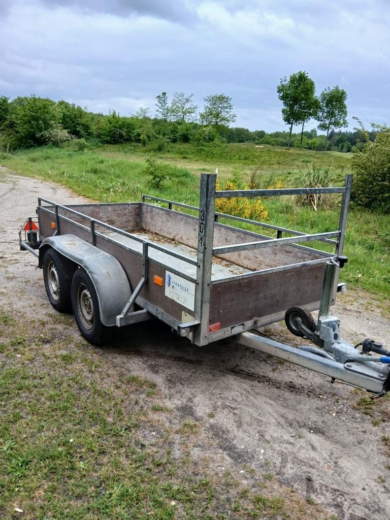 Aanhanger tandemasser bakwagen dubbelasser aanhangwagen, Ophalen