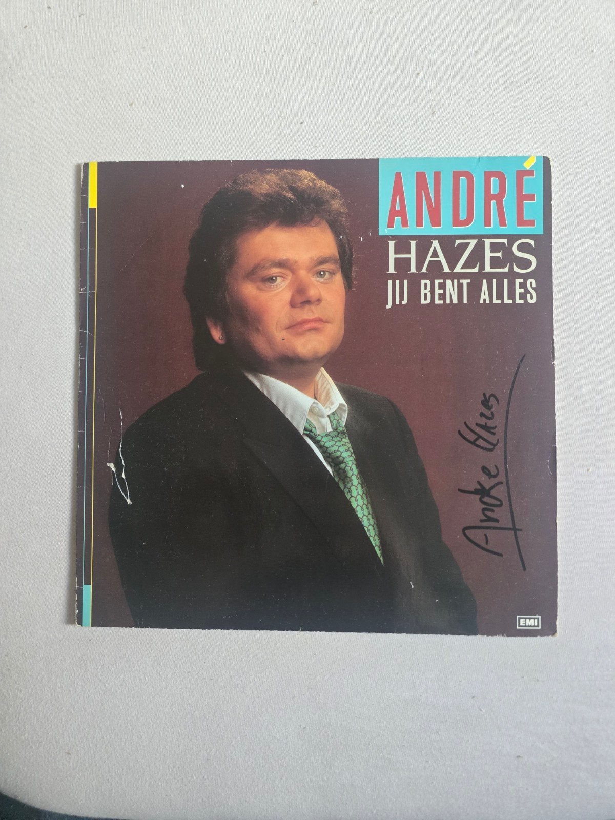 Andre hazes gesigneerde lp 1, Cd's en Dvd's, Ophalen of Verzenden, Gebruikt, 12 inch, Levenslied of Smartlap