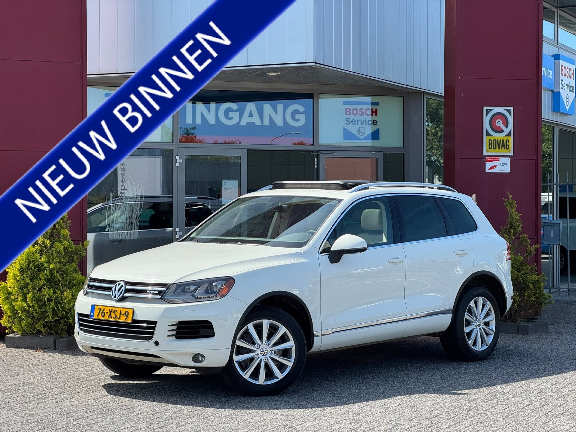 Volkswagen Touareg 3.0 TSI Hybrid Highline | Pano | Trekhaak, Auto's, Automaat, Euro 5, Gebruikt, Beige