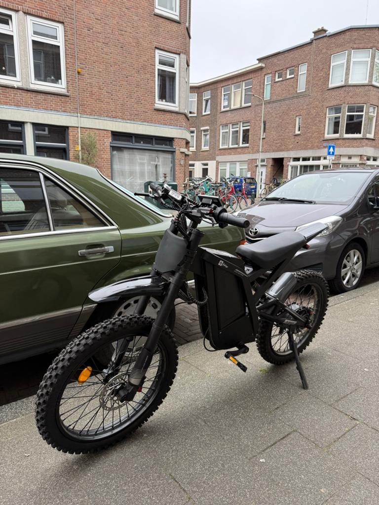 Stoere Zwarte E-Bike met Dikke Banden, Overige merken, Ophalen of Verzenden, Zo goed als nieuw, 51 tot 55 cm