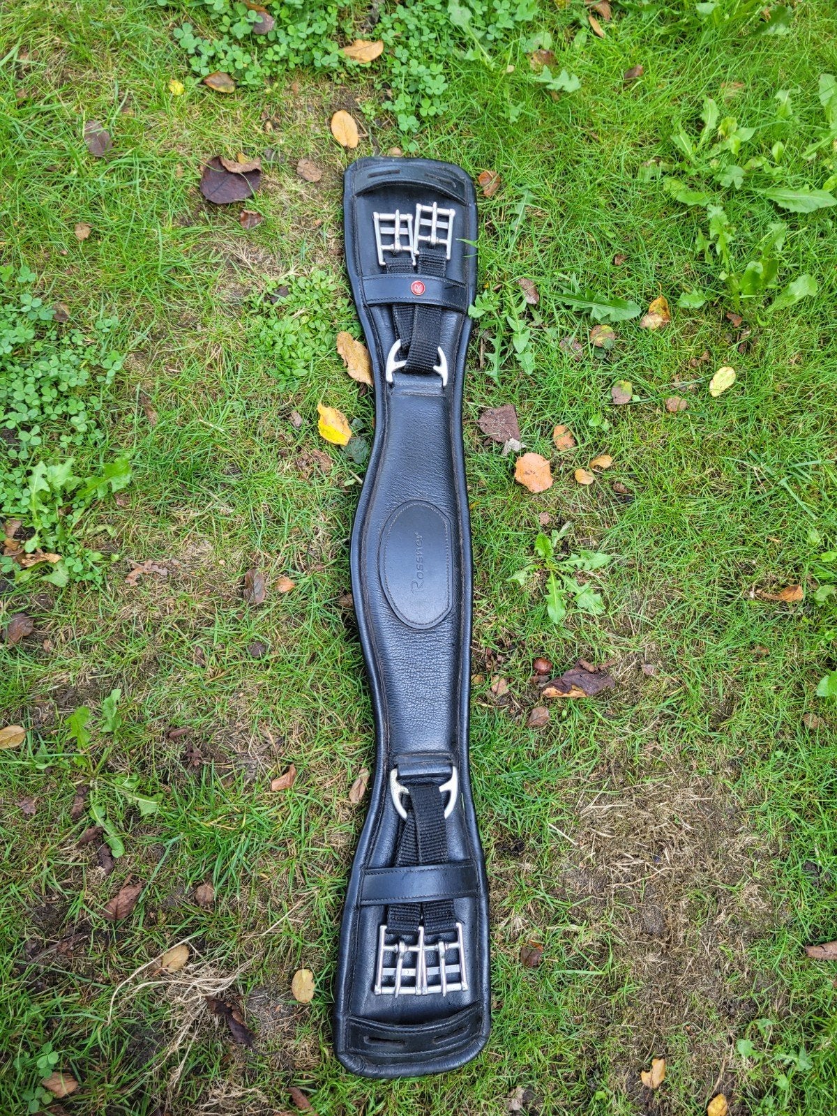 Singel dressuursingel 65 cm leer rossner, Dieren en Toebehoren, Gebruikt, Rossner, Ophalen of Verzenden, Zwart