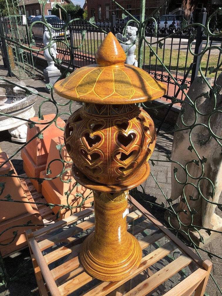 TERRACOTTA LAMP OP ZUIL 3-delig IBIZA STYLE DECORATIE, Ophalen, Overige materialen, Wilms, Minder dan 50 watt