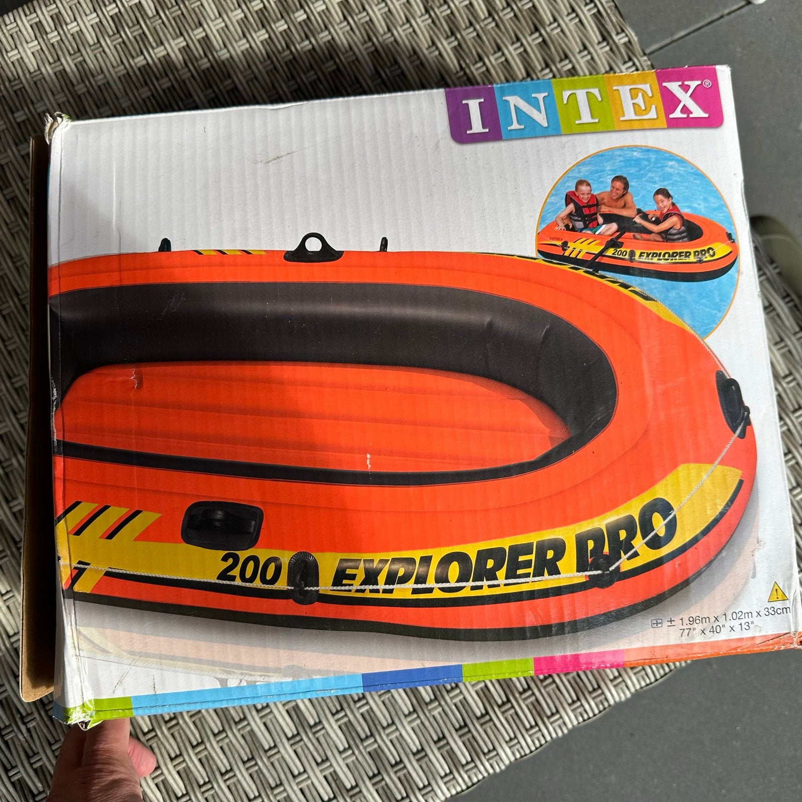 Intex Explorer Pro 200 opblaas roeiboot - Zo goed als nieuw, Ophalen, Zo goed als nieuw