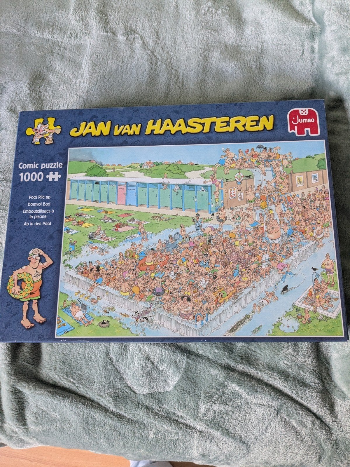 Jan van Haasteren puzzel, 1000 stukjes, Bomvol bad, Ophalen, 500 t/m 1500 stukjes, Zo goed als nieuw, Legpuzzel