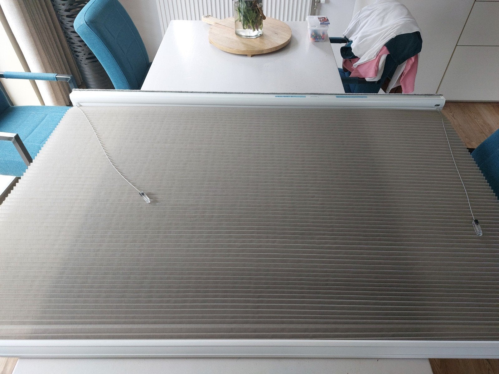 Duette Shade 9220 lichtgrijs/wit 150x126,5 cm, Huis en Inrichting, Ophalen of Verzenden