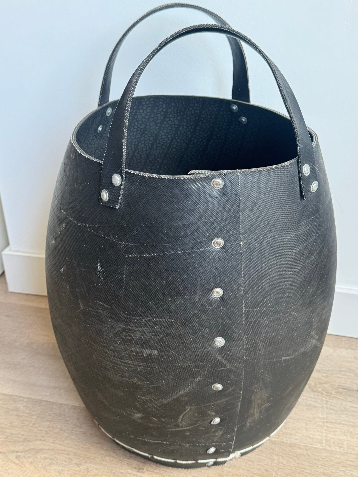 Rubberen mand/pot, Ophalen, Overige materialen, Met handvatten, Gebruikt