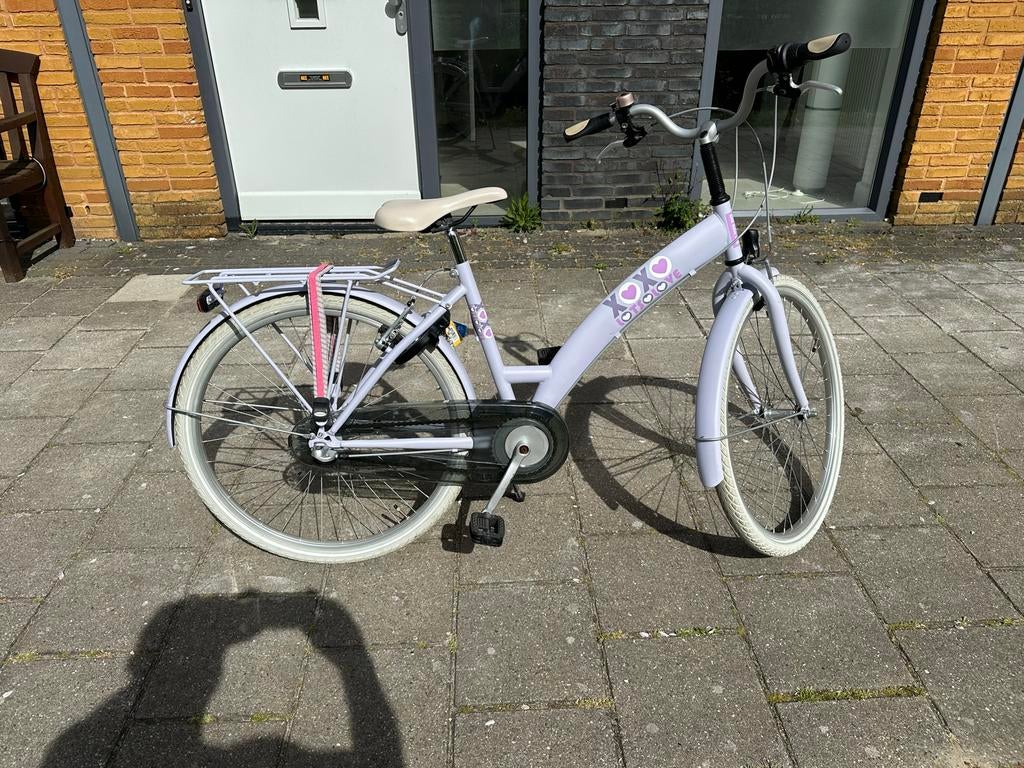 Meisjes fiets met versnellingen en terugtraprem, Versnellingen, Zo goed als nieuw, Trommelrem, Ophalen