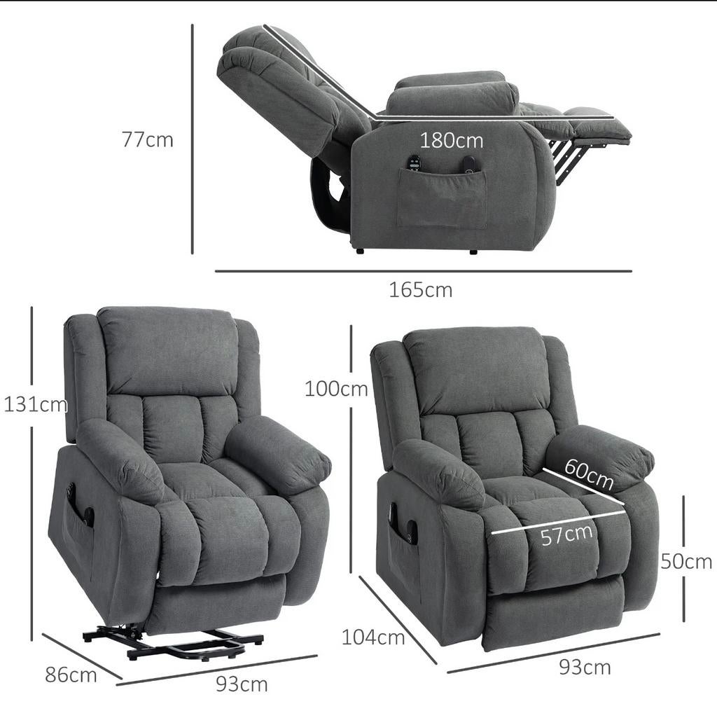 Fauteuil met massage- en verwarmingsfunctie - Z.G.A.N., Huis en Inrichting, Fauteuils, Ophalen of Verzenden, Zo goed als nieuw