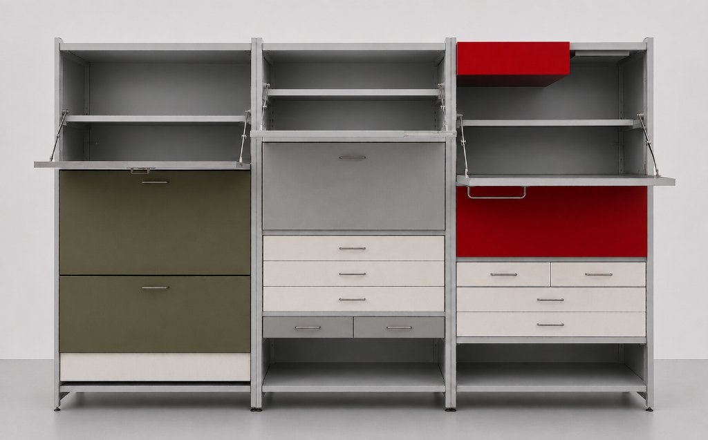 Modular Metal Gispen Kast Model 5600, Ophalen, Gebruikt