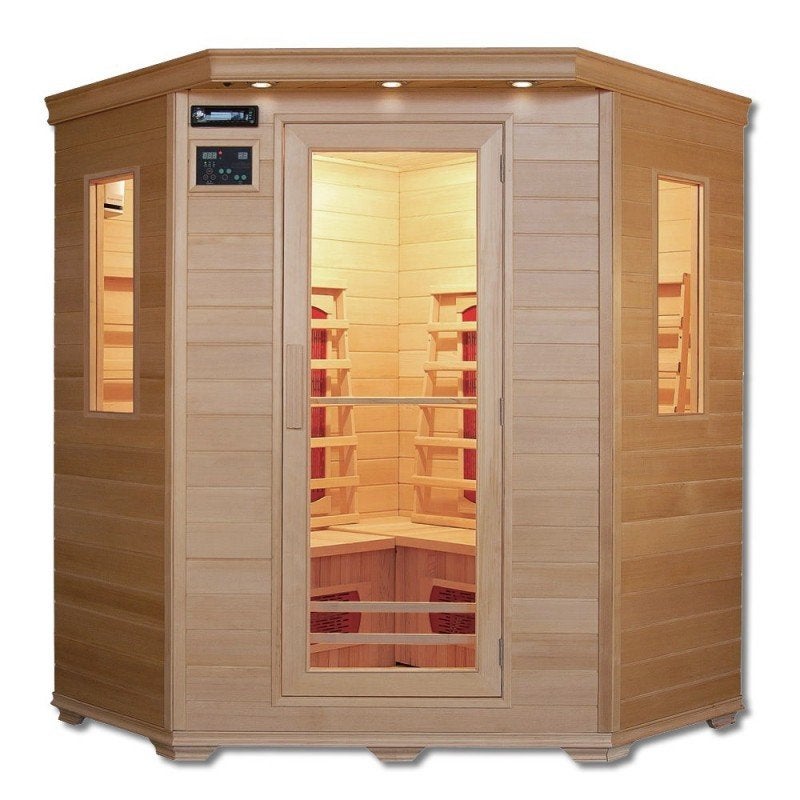 Infraroodsauna 3-4 persoons (nieuwprijs is 2395 euro), Sport en Fitness, Sauna, Ophalen, Zo goed als nieuw, Infrarood, Complete sauna