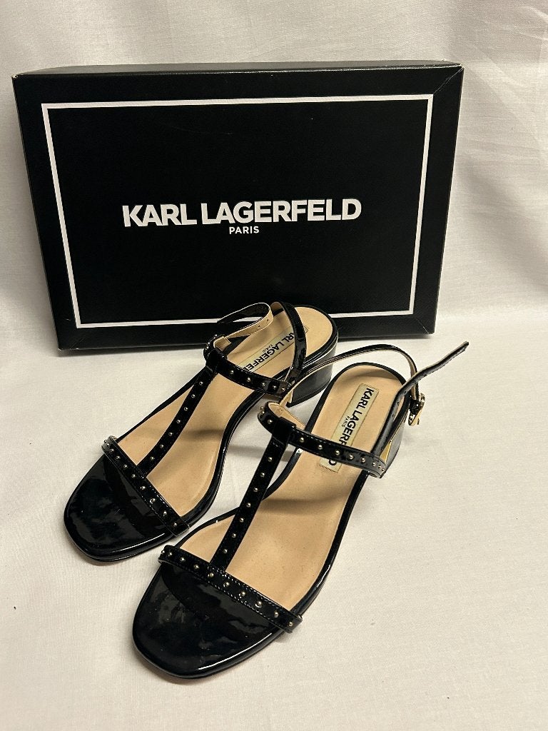 Ivm teveel schoenen Karl Lagerveld sandalen maat 36, Zwart, Zo goed als nieuw, Karl Lagerveld, Sandalen of Muiltjes