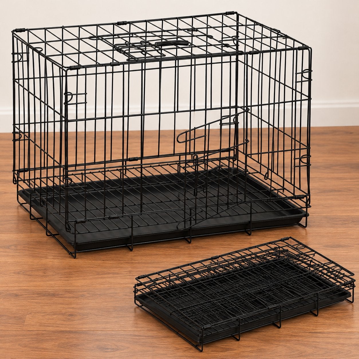 Zwarte opvouwbare hondenbench – 50 x 42 x 34 cm, Ophalen of Verzenden, Nieuw