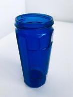 suikerstrooier zoutvaatje van antiek blauw glas zonder dop, Ophalen of Verzenden