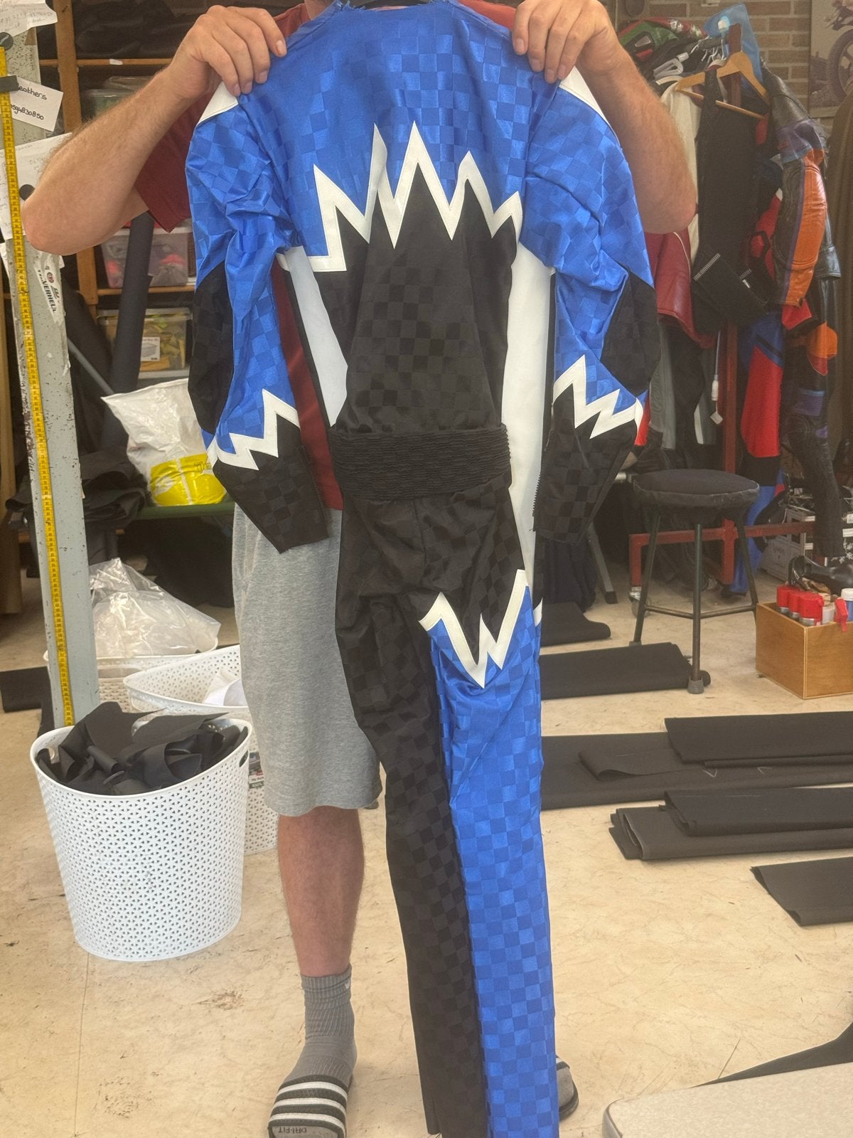 Grasbaan racepak Verheul Leathers 170-175cm Small, Blauw, Overige typen, Ophalen of Verzenden, Gedragen