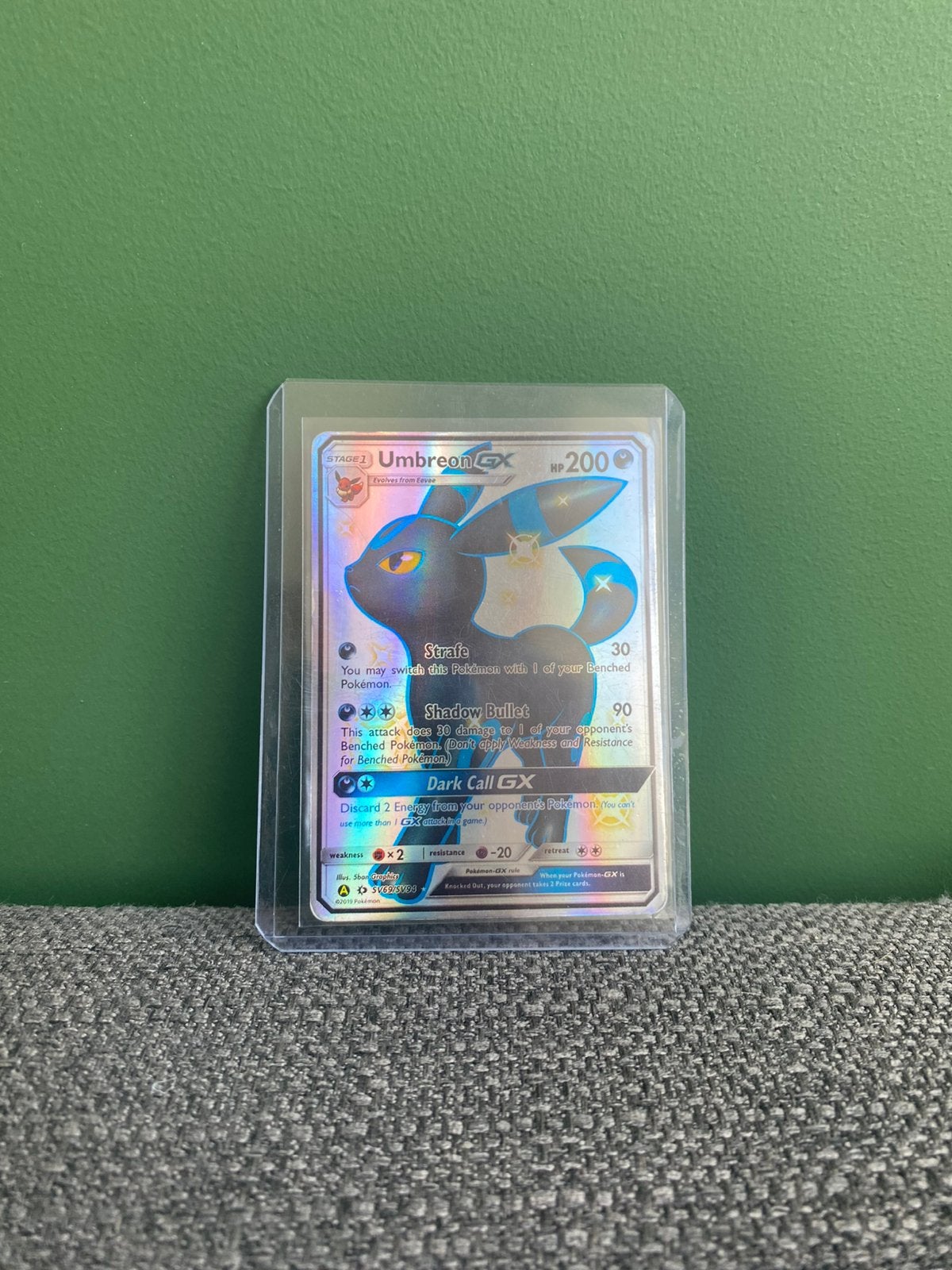 Umbreon GX, Hobby en Vrije tijd, Verzamelkaartspellen | Pokémon, Ophalen of Verzenden, Zo goed als nieuw