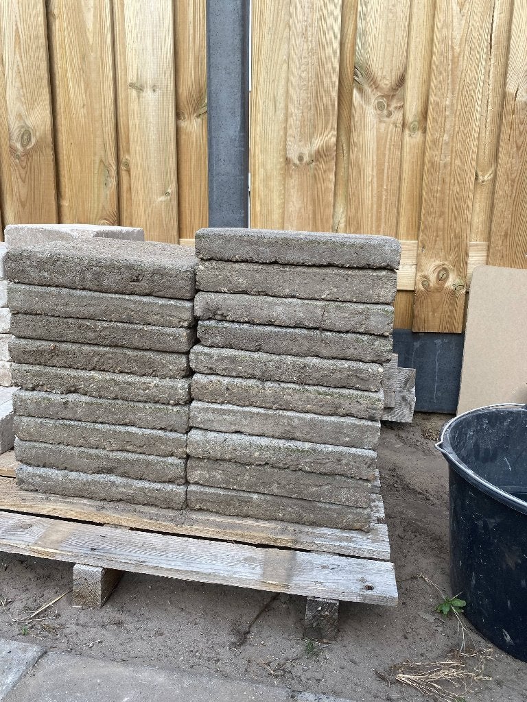 Betontegels 30x30cm GRATIS, Tuin en Terras, Ophalen, Gebruikt, Beton, Terrastegels