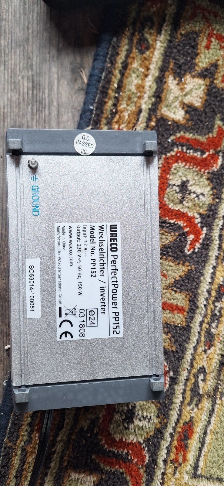 Waeco PerfectPower PP152 Omvormer 12V naar 230V 150W, Ophalen of Verzenden