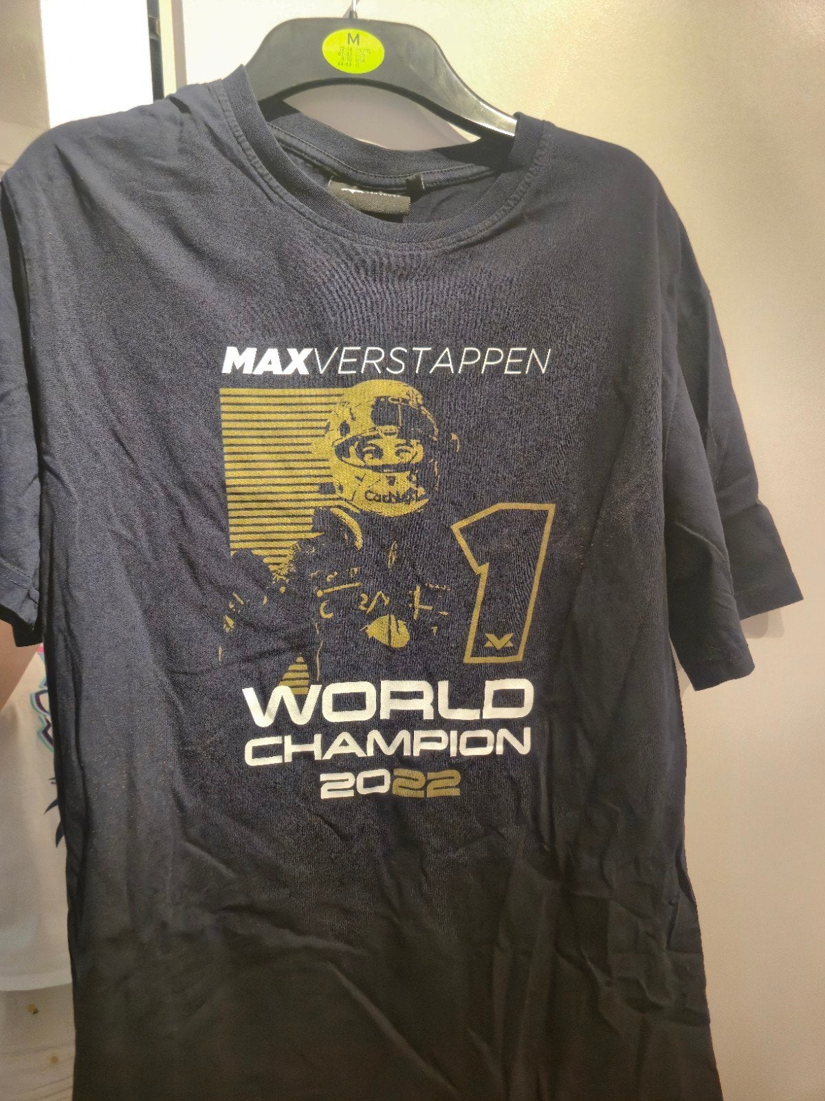 Max Verstappen World Champion 2022 T-shirt XL, Zwart, Maat 56/58 (XL), Ophalen of Verzenden, Zo goed als nieuw
