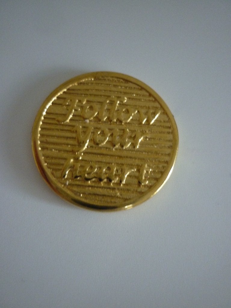 More Coin / munt Lucardi / follow your heart / muntketting, Overige materialen, Ophalen of Verzenden, Zo goed als nieuw, Hart