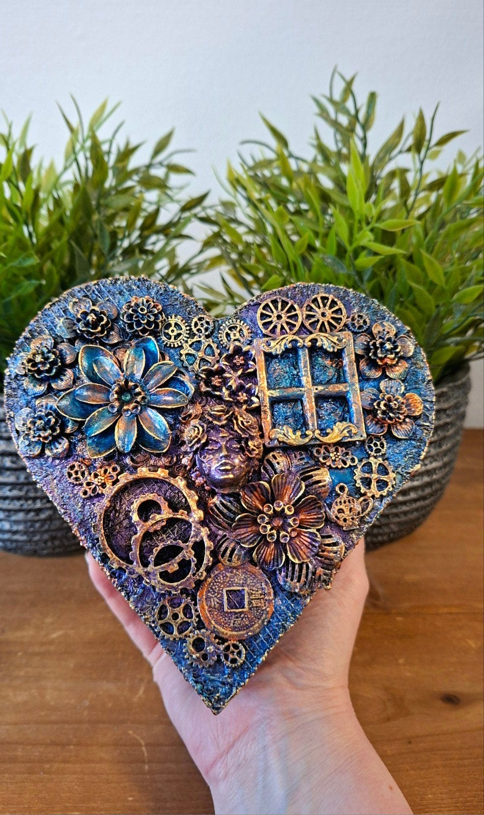 Fantasy kistje, hart, Antiek en Kunst, Ophalen of Verzenden