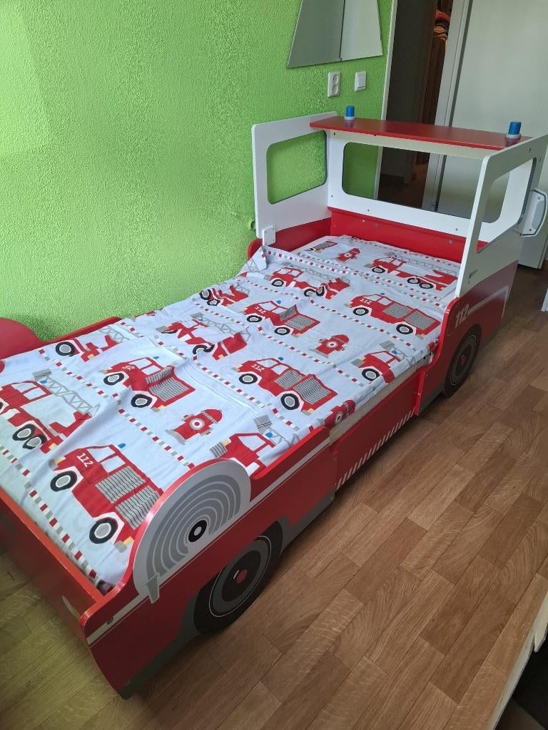 Brandweerbed, Ophalen, Gebruikt, 100 cm of meer, Lattenbodem