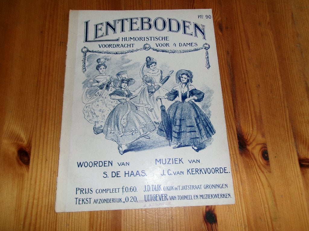 Lenteboden - kerkvoorde / de haas, Zang, Gebruikt, Ophalen of Verzenden, Artiest of Componist