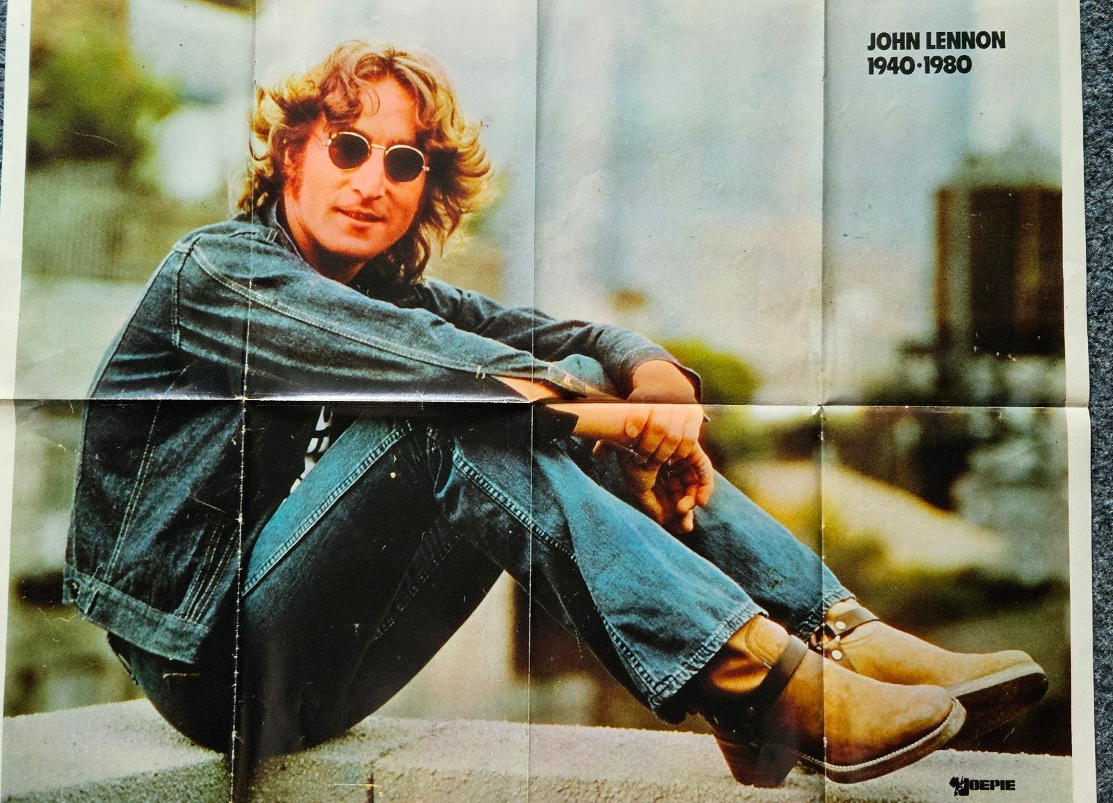 Dubbel zijdige poster John Lennon/ Beatles, Ophalen of Verzenden, Poster, Artwork of Schilderij