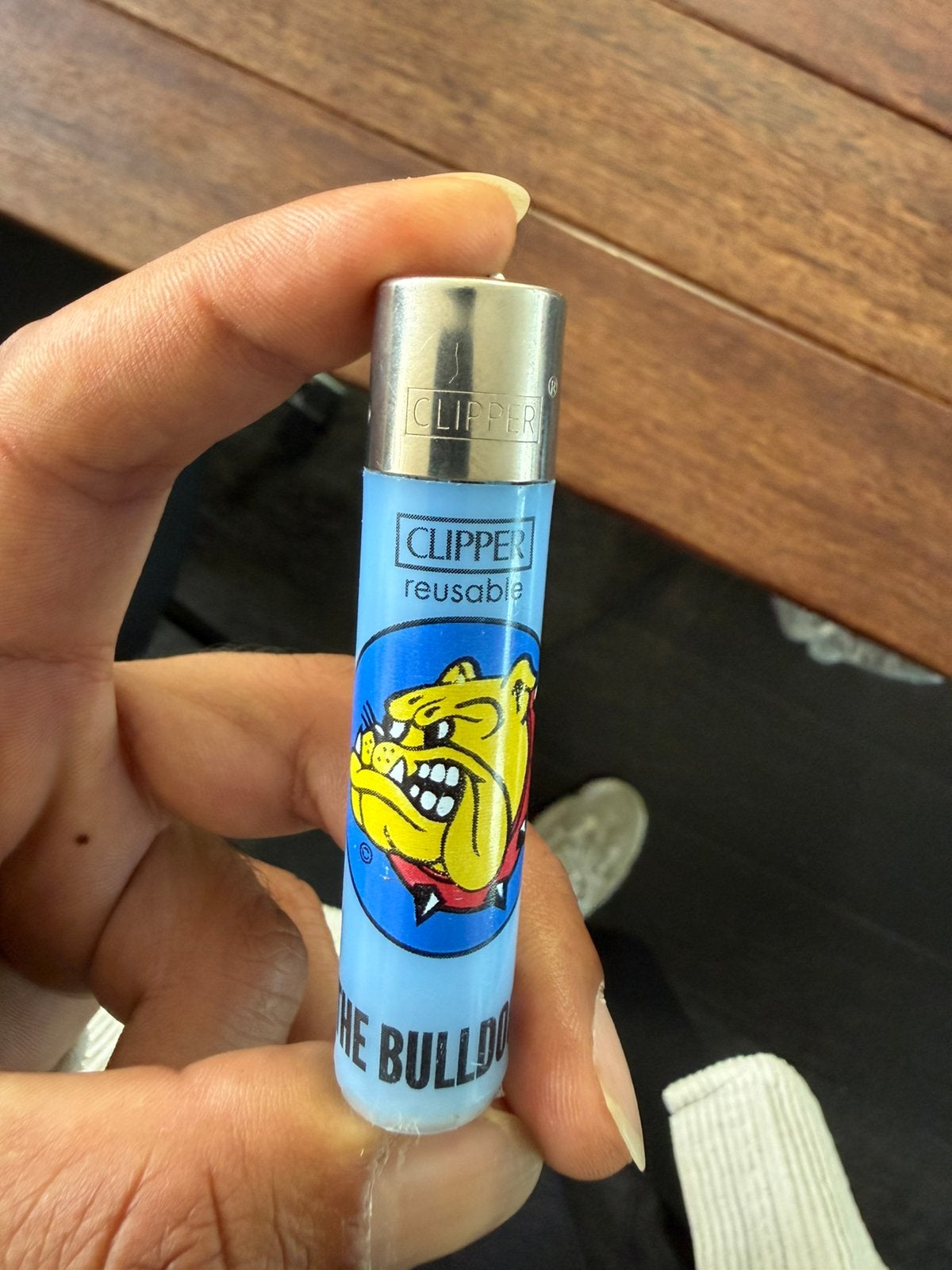 Original Vintage The Bulldog Lighter (clipper reusable), Ophalen of Verzenden, Zo goed als nieuw, Aansteker