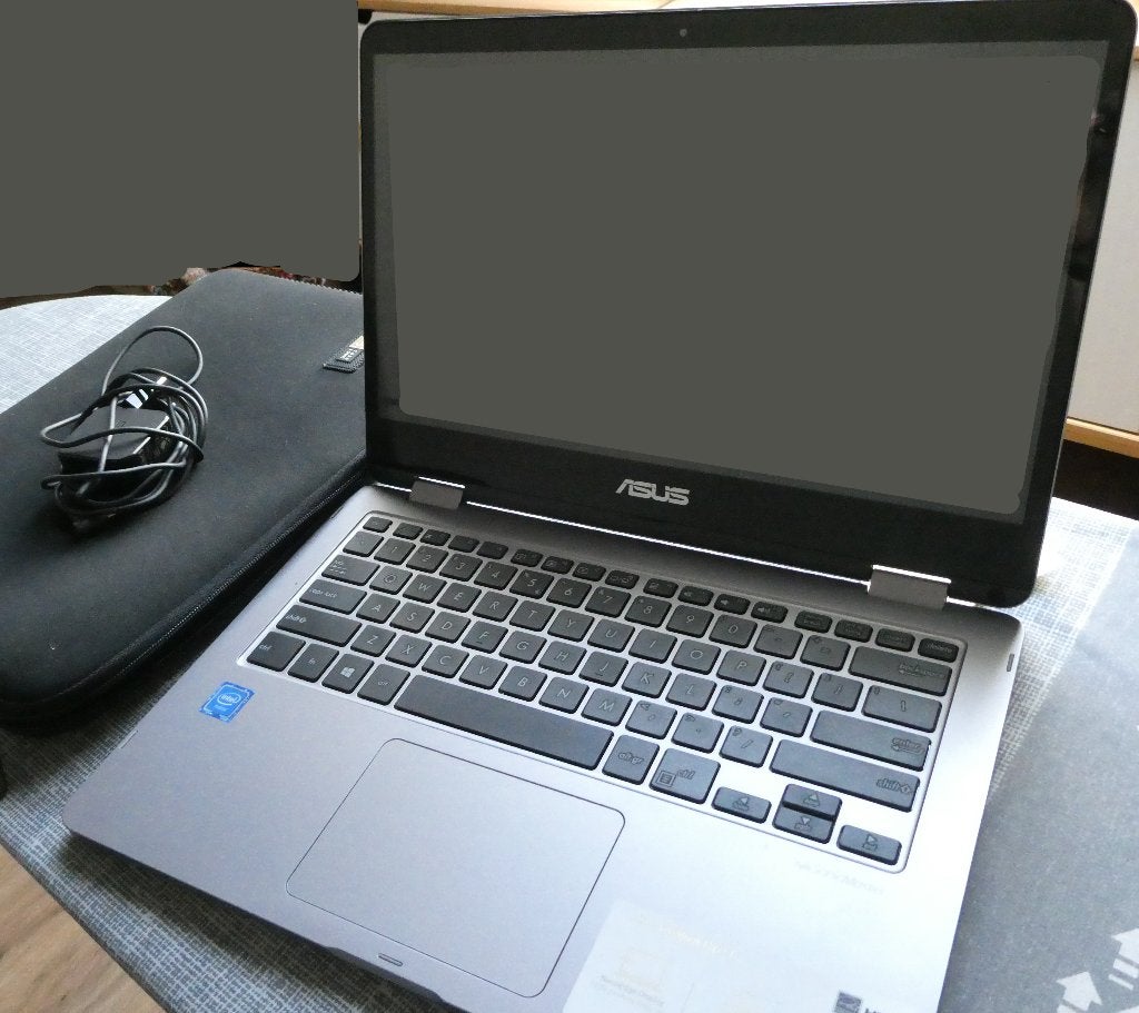 Asus Vivobook Flip 14 (TP401M) met sleeve, Computers en Software, Windows Laptops, Gebruikt, 14 inch, SSD, 2 tot 3 Ghz, 4 GB, Qwerty