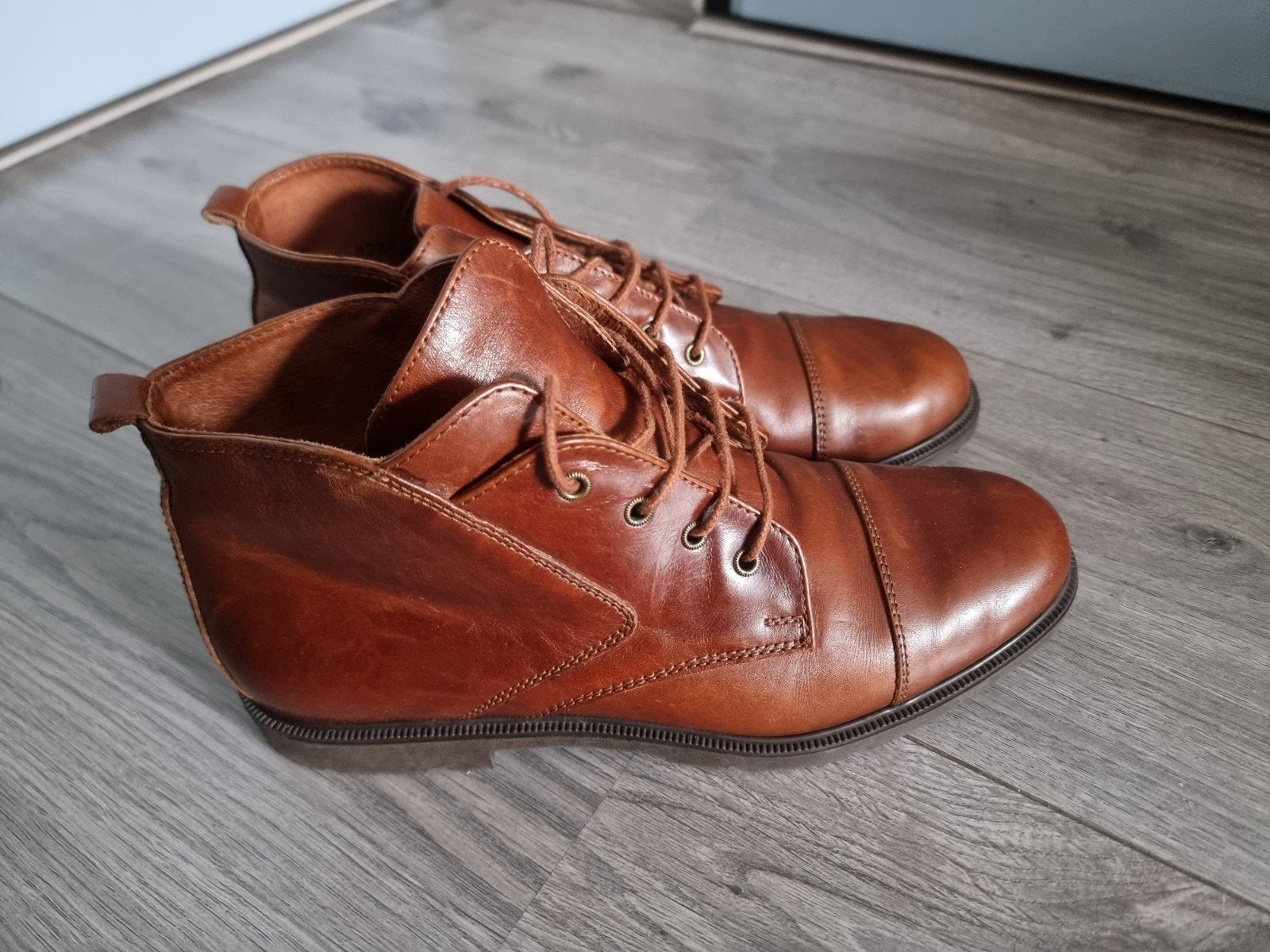 Bruin dames leren enkellaarzen Burley, maat 37 (UB1), Kleding | Dames, Ophalen of Verzenden, Zo goed als nieuw, Bruin