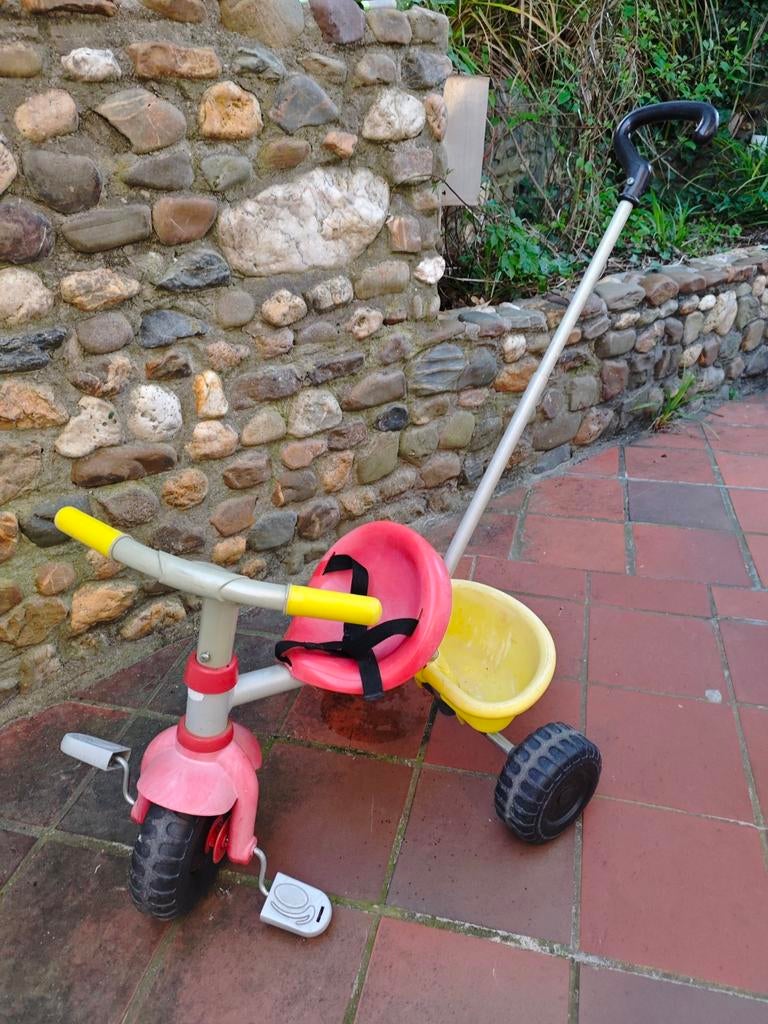 Kinder driewieler met duwstang en verstelbare zitting, Fietsen en Brommers, Fietsen | Driewielers, Ophalen, Gebruikt, Verstelbare zitting