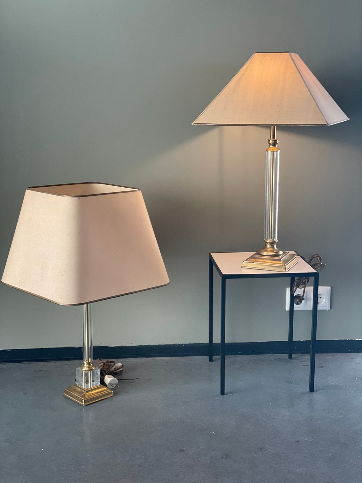 Retro vintage Kullmann design tafellampen, Ophalen, Zo goed als nieuw, Design
