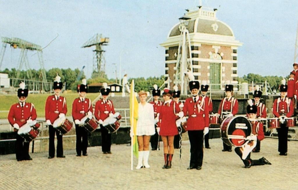 801241 Showband Lemmer Fr Nette oude kaart Onbeschreven, Verzamelen, Ophalen of Verzenden, 1960 tot 1980, Ongelopen, Friesland