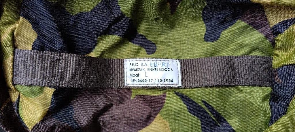 Bivakzak Enkelboogs bewaarhoes., Ophalen of Verzenden, Landmacht, Nederland, Overige typen