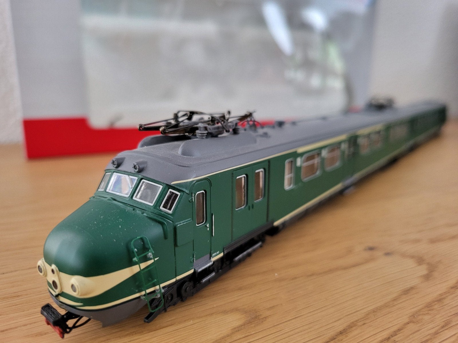 Piko treinstel Mat 54 groen met gele snor, Hobby en Vrije tijd, Modeltreinen | H0, Gelijkstroom, NS, Gebruikt, Treinset