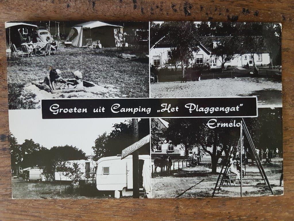 Ansichtkaart Groeten uit Camping Het Plaggengat Tent, Ophalen of Verzenden, 1940 tot 1960, Gelopen, Noord-Brabant