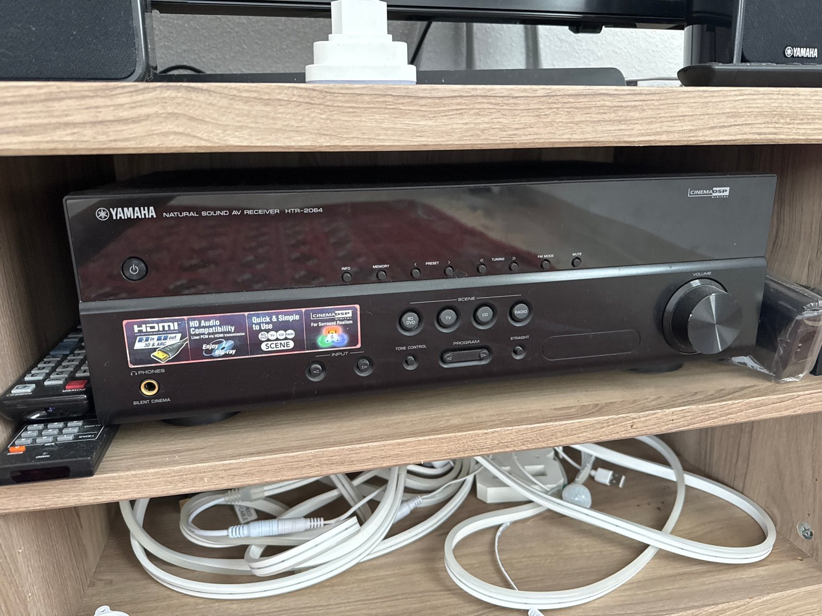 Complete Yamaha 5.1 Home Cinema Set – HTR-2064, Gebruikt, Losse componenten, Speakers, Ophalen