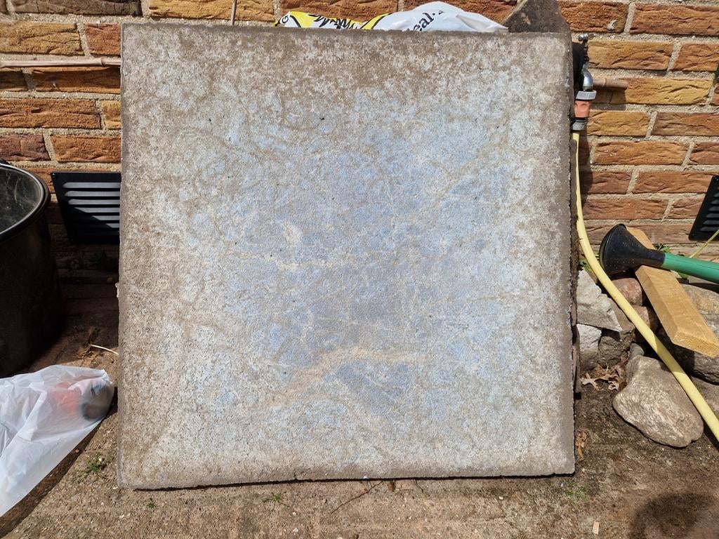Grote stoeptegel 60x60x5 cm - 1 stuk, Tuin en Terras, Ophalen, Gebruikt, Minder dan 5 m², Beton
