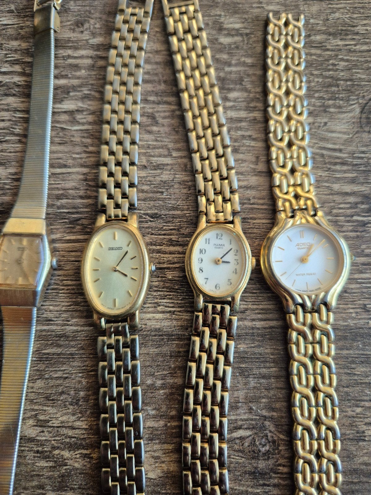 Adec Pulsar Seiko Horloges - vintage Werking Onbekend, Ophalen of Verzenden, Gebruikt, Staal, Seiko
