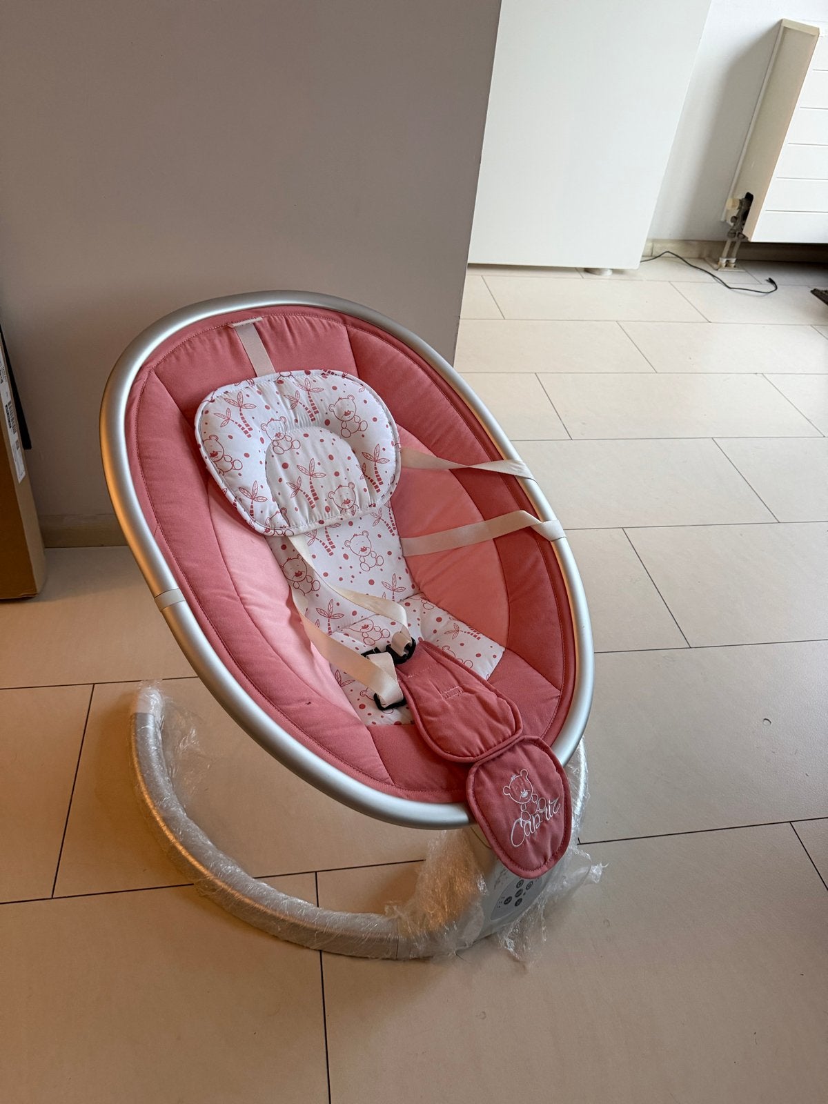 Roze Wipstoel, Gebruikt, Wipstoel, Met gordel(s) of riempje(s), Ophalen