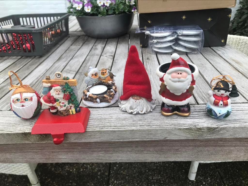 Zes grappige kerst figuurtjes, Diversen, Kerst, Ophalen, Zo goed als nieuw