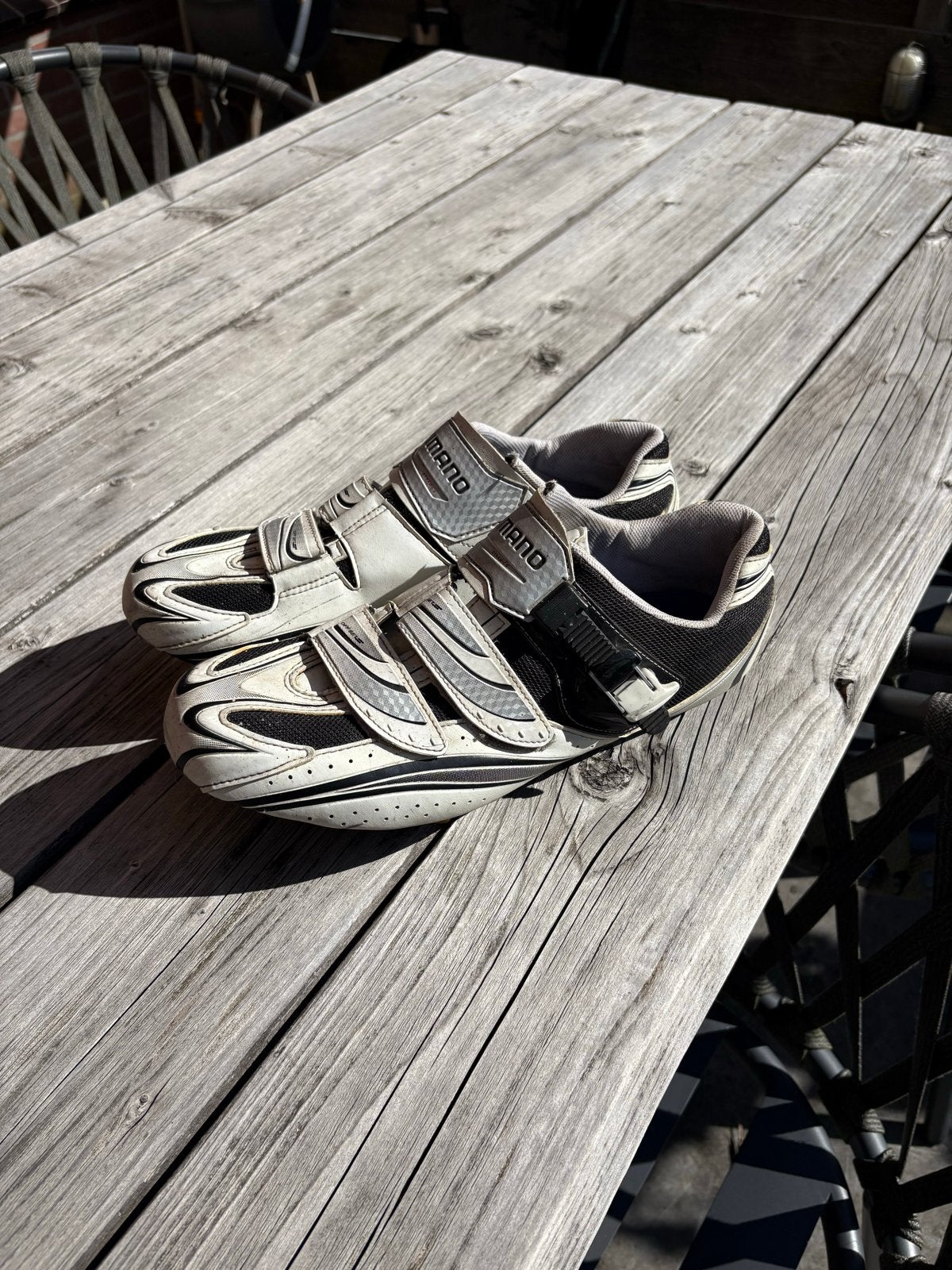 Shimano fietsschoenen maat 47, Fietsen en Brommers, Fietsaccessoires | Fietskleding, Gebruikt, Heren, Schoenen, Overige maten