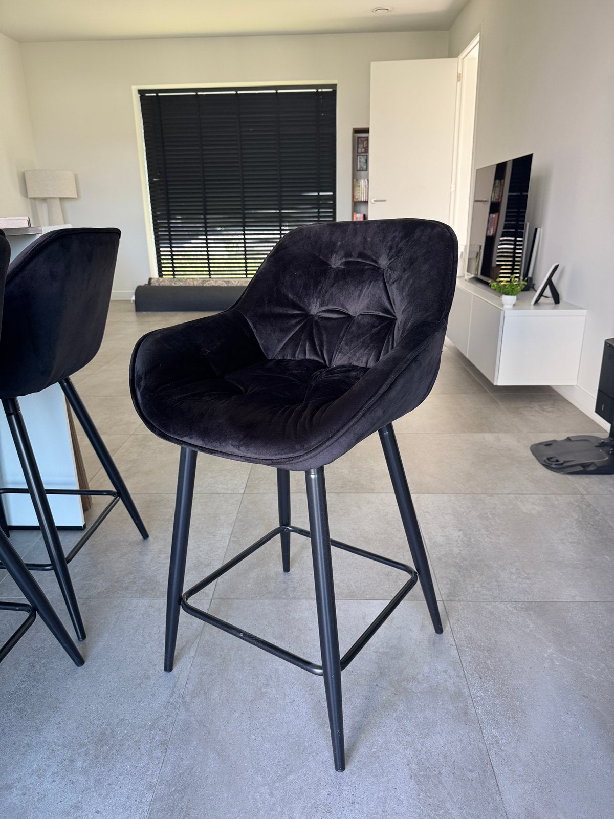 3x barstoelen, 3 krukken, Ophalen, Zo goed als nieuw, 60 tot 90 cm