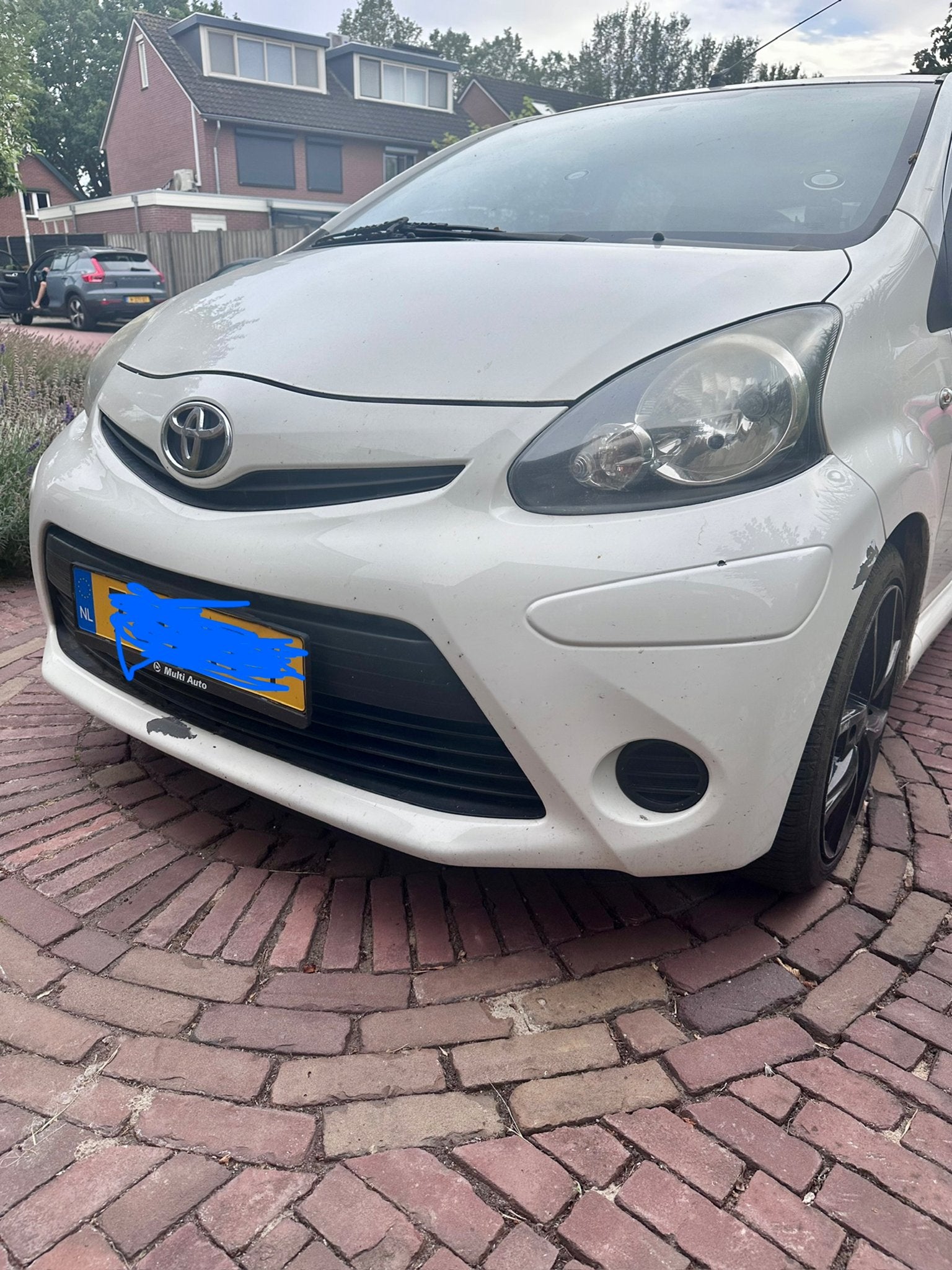 Facelift Bumper Toyota Aygo 2013 - Wit, Ophalen, Gebruikt, Voor, Toyota