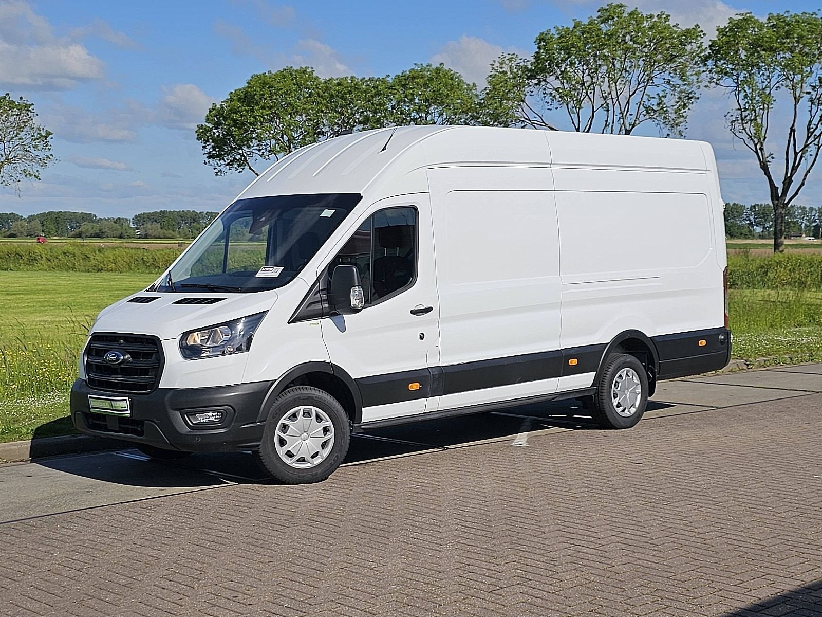 FORD TRANSIT 2.0 l4h3 rwd trekhaak, Auto's, Achterwielaandrijving, Euro 6, 4 cilinders, Wit